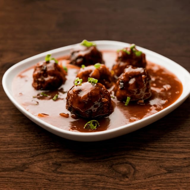 Veg Manchurian.