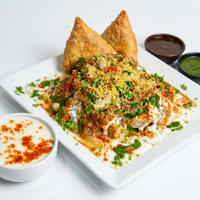 Samosa Chaat.
