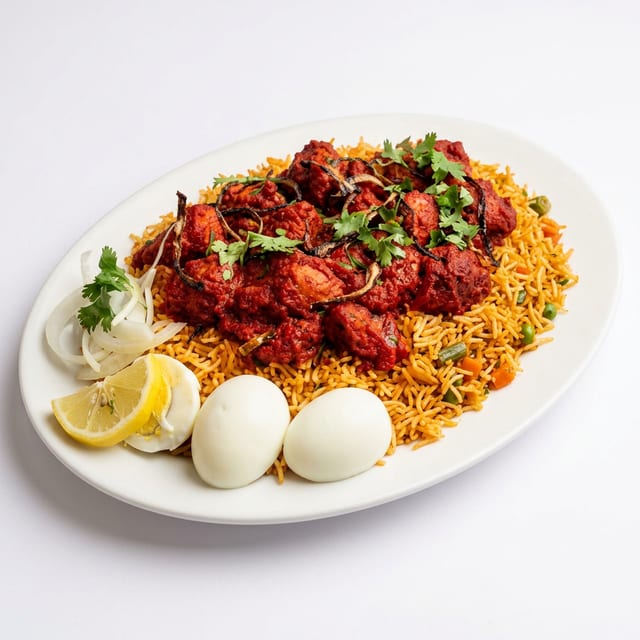 Chicken-65 Biryani.